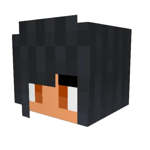 Cats_rock_101 Minecraft avatar head, 3D render