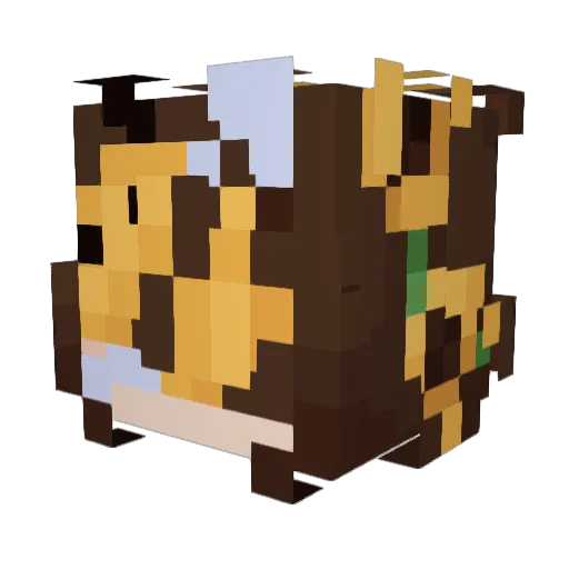 CatselMC Minecraft avatar head, 3D render