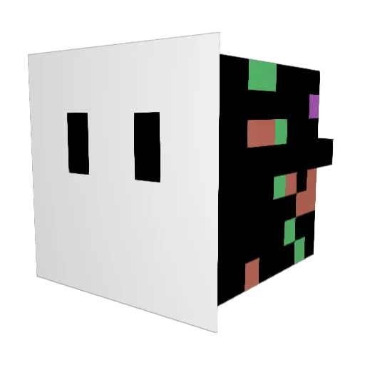 CatssInSpace Minecraft avatar head, 3D render