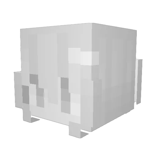 Catstewww Minecraft avatar head, 3D render