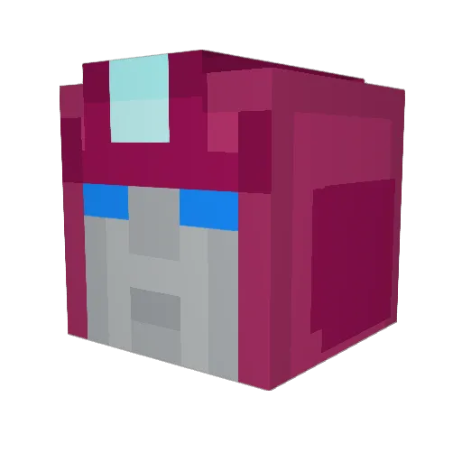 Catsup7 Minecraft avatar head, 3D render
