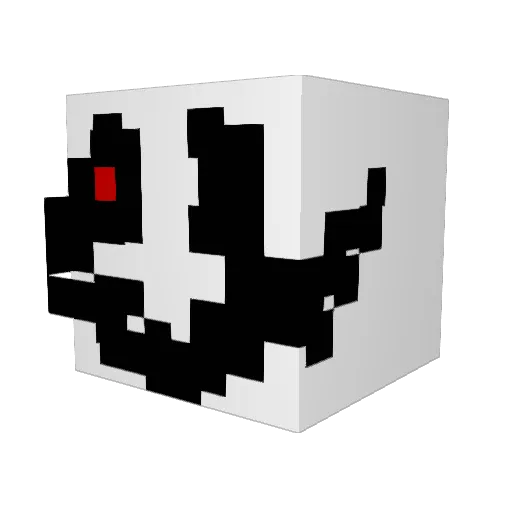 Cattier984 Minecraft avatar head, 3D render