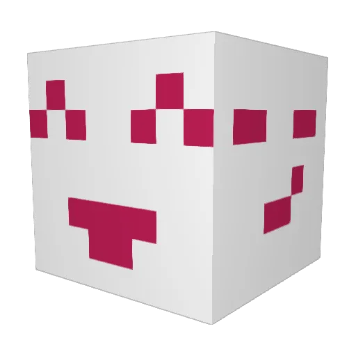 Cattnop Minecraft avatar head, 3D render
