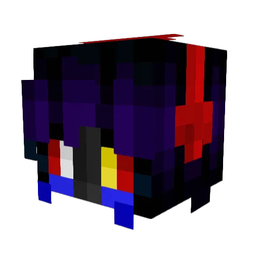Catty626 Minecraft avatar head, 3D render