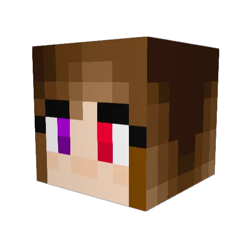 CattyClaws Minecraft avatar head, 3D render