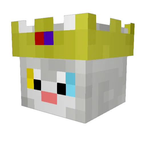 CattyTheGamer Minecraft avatar head, 3D render