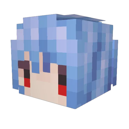 CattyYu Minecraft avatar head, 3D render