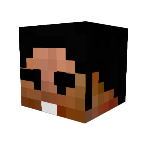 CatwithaSweater Minecraft avatar head, 3D render