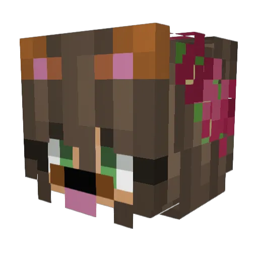 CatxThexKat Minecraft avatar head, 3D render