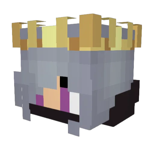 Catx_ Minecraft avatar head, 3D render