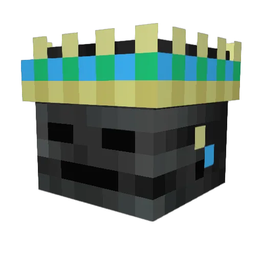 CatyShock Minecraft avatar head, 3D render
