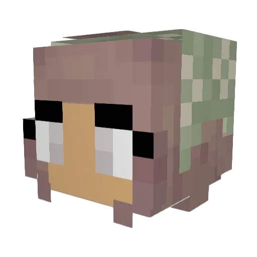 Caty_s Minecraft avatar head, 3D render
