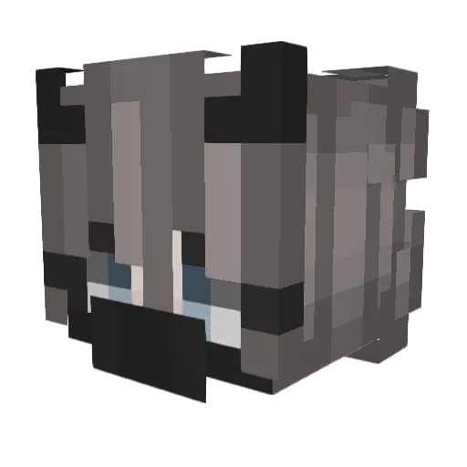 Catyessa89 Minecraft avatar head, 3D render