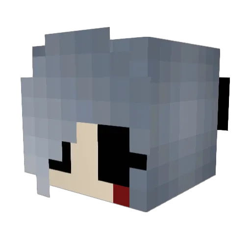 Catz999 Minecraft avatar head, 3D render
