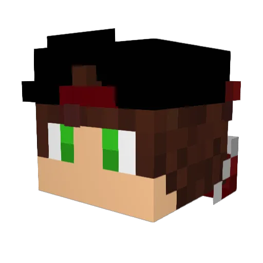 Caudill7 Minecraft avatar head, 3D render