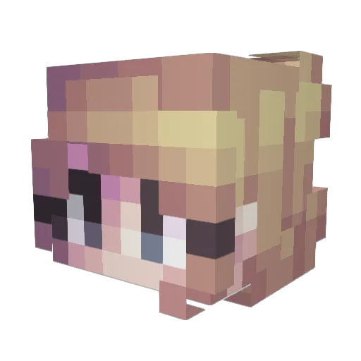 CaughtUpInATizzy Minecraft avatar head, 3D render