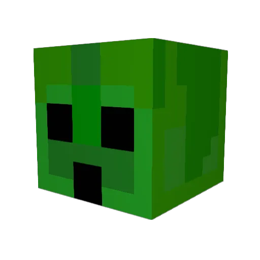 CausaMortis Minecraft avatar head, 3D render