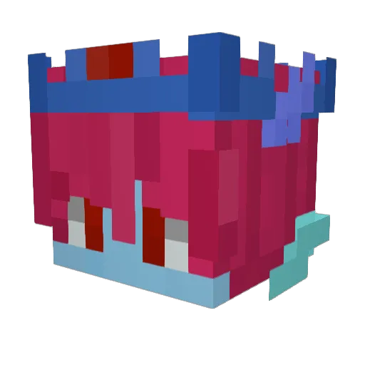 CausingCarnage Minecraft avatar head, 3D render