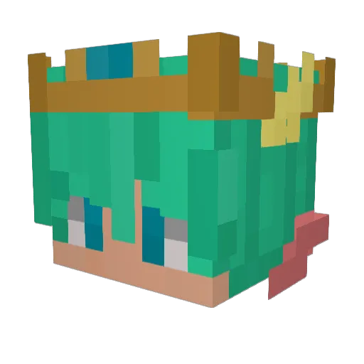 CausingChaos Minecraft avatar head, 3D render