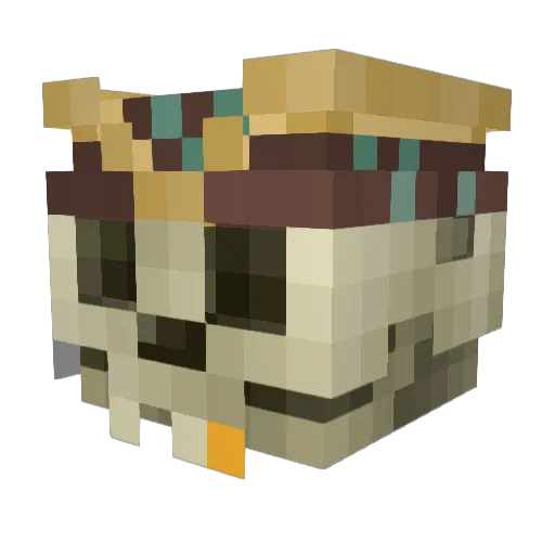 Causius Minecraft avatar head, 3D render