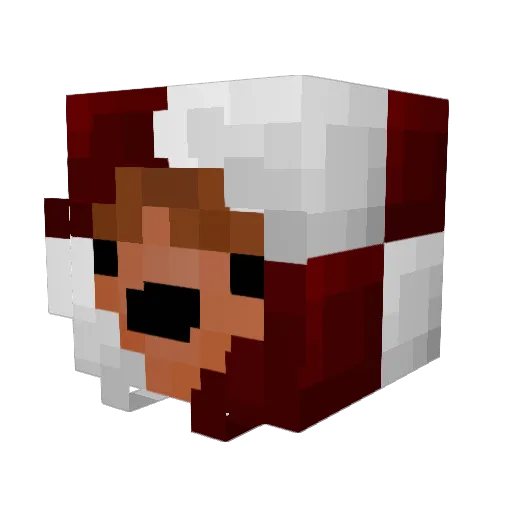 CautioN_ac Minecraft avatar head, 3D render
