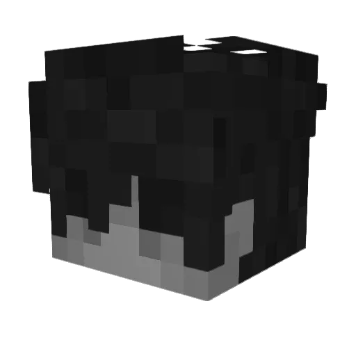 Cavaets Minecraft avatar head, 3D render