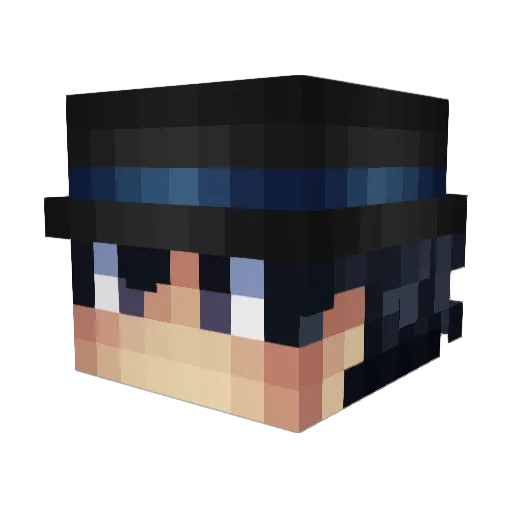 Cavage_vip_ Minecraft avatar head, 3D render