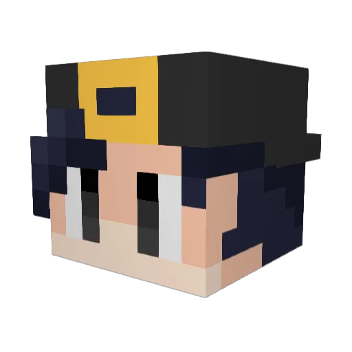 CavalierEmperor Minecraft avatar head, 3D render