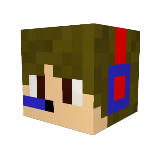 Cavalini_PTC Minecraft avatar head, 3D render