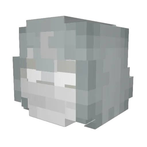 Cavalsi Minecraft avatar head, 3D render