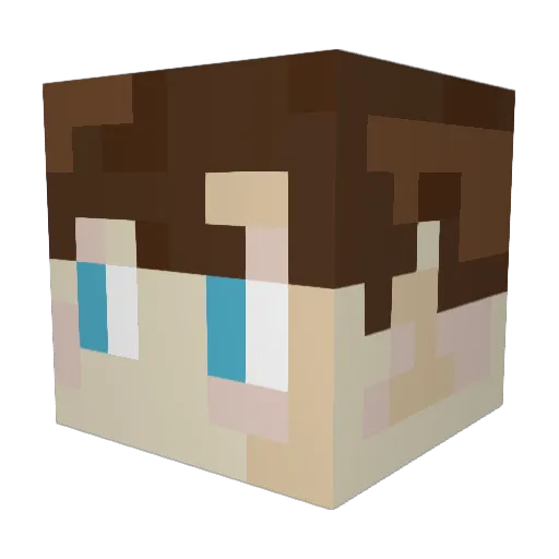 CaveCanem14 Minecraft avatar head, 3D render