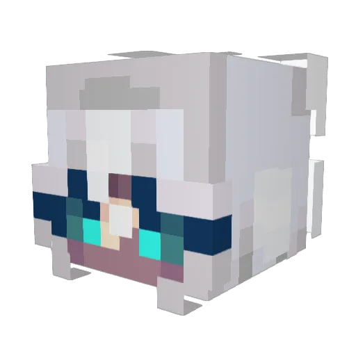 CaveCrawlier Minecraft avatar head, 3D render