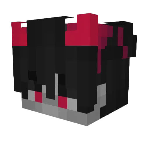 CaveCreeper Minecraft avatar head, 3D render