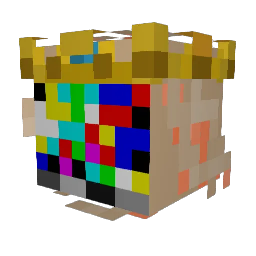 CaveMan_Dave_ Minecraft avatar head, 3D render
