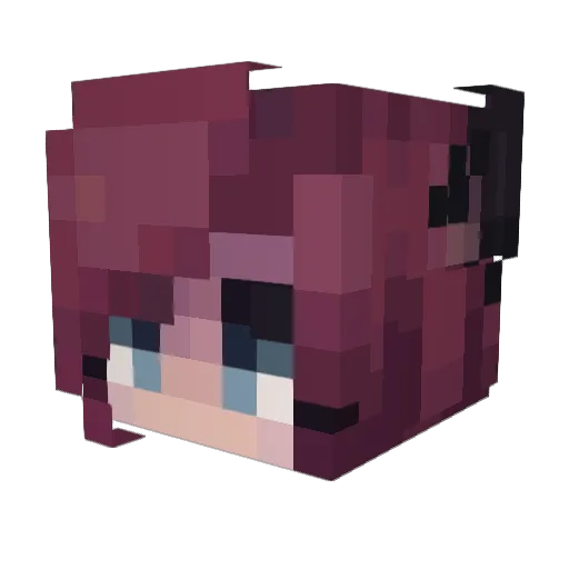 CaveOwl Minecraft avatar head, 3D render
