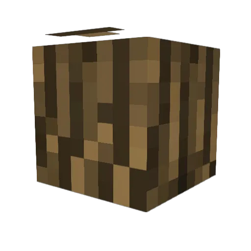 CaveWolf Minecraft avatar head, 3D render