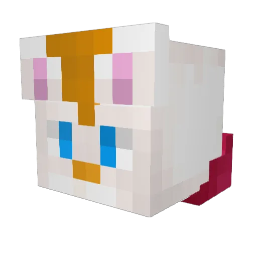 Cave_404 Minecraft avatar head, 3D render