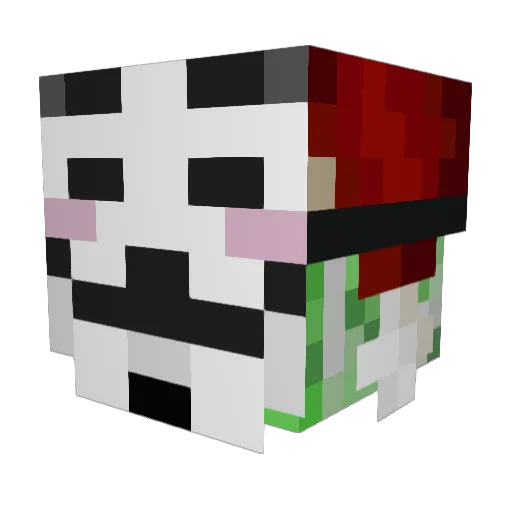 Caveman14 Minecraft avatar head, 3D render