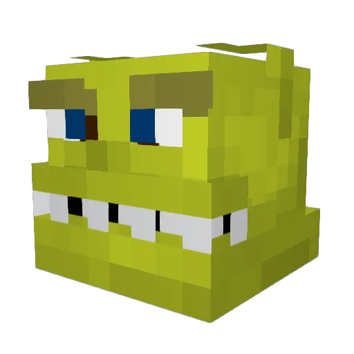 CavemanCrush Minecraft avatar head, 3D render