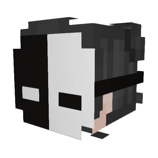 CaveroD1 Minecraft avatar head, 3D render