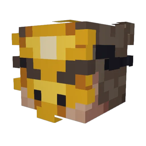 Caveryes Minecraft avatar head, 3D render