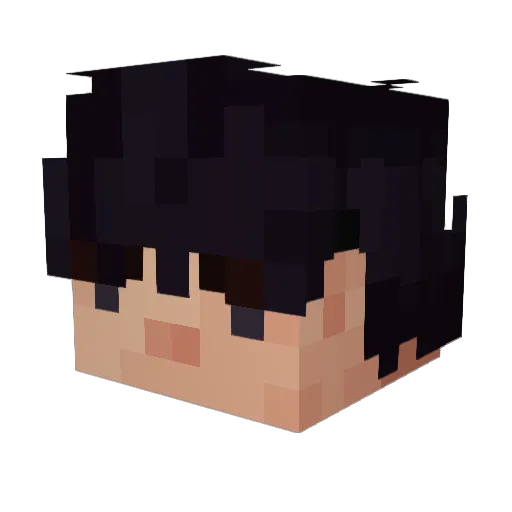 CaviGoob Minecraft avatar head, 3D render