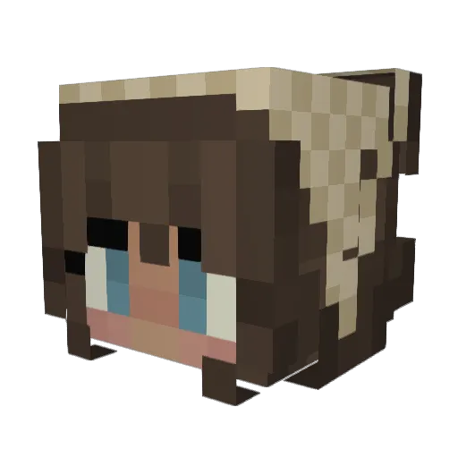 Caviap Minecraft avatar head, 3D render