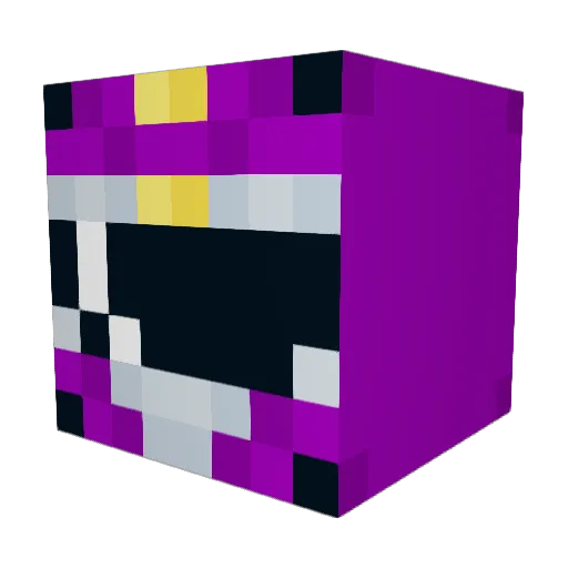 Cavin1 Minecraft avatar head, 3D render