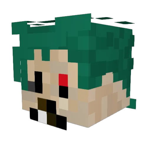 Cavity21 Minecraft avatar head, 3D render