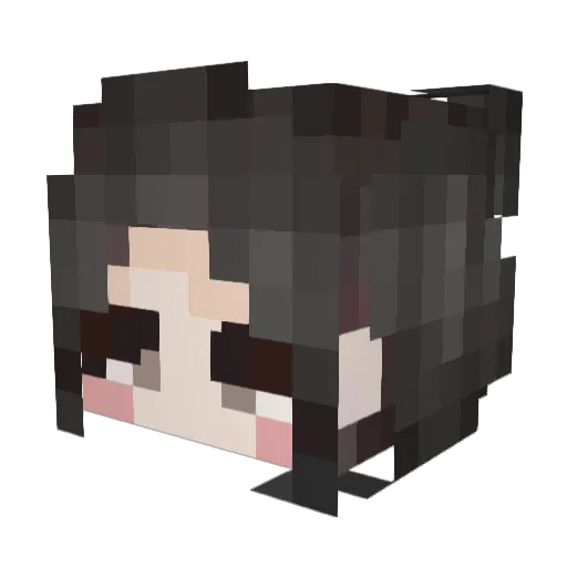 Cavity_kid Minecraft avatar head, 3D render