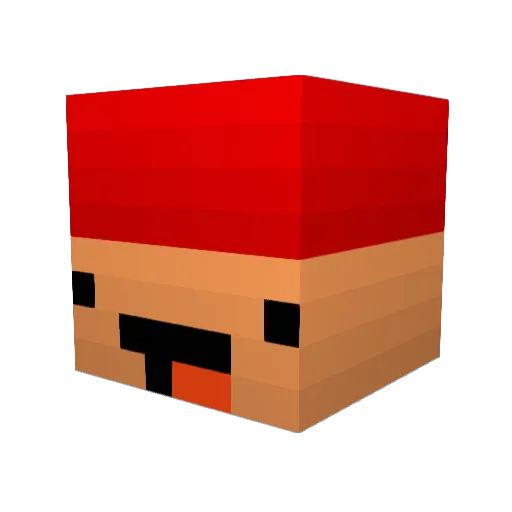 Cavleno Minecraft avatar head, 3D render