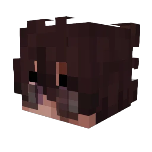 Cavoris Minecraft avatar head, 3D render