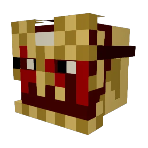 Cavs2016 Minecraft avatar head, 3D render