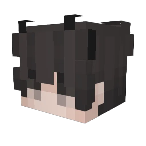 Cavthegreat Minecraft avatar head, 3D render